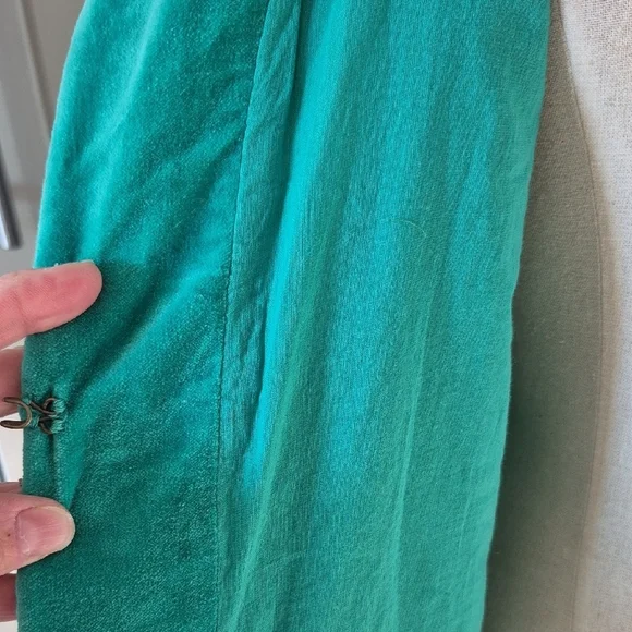 NWT Ruby Yaya Cotton Velvet Beaded Sequin Jacket Teal Boho Glam Large - Picture 8 of 12